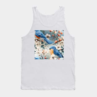 North American Birds - Blue Bird Tank Top